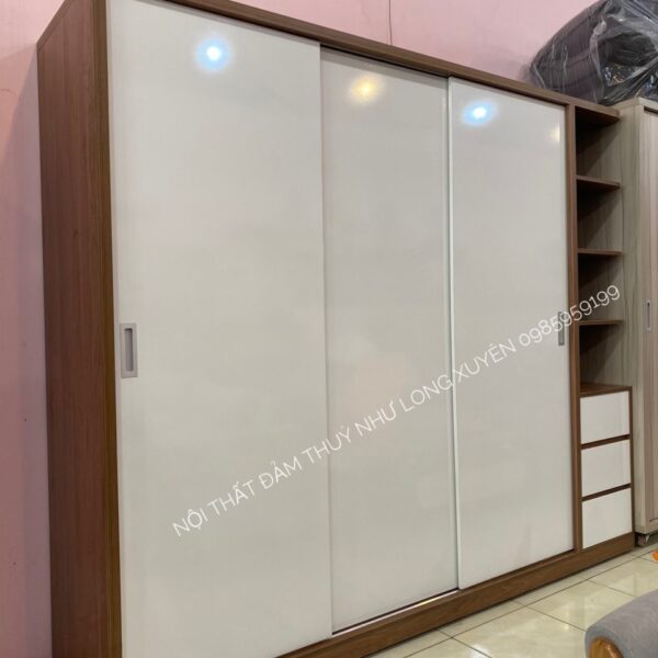 Tủ áo cửa lùa lõi xanh 2m4x2m