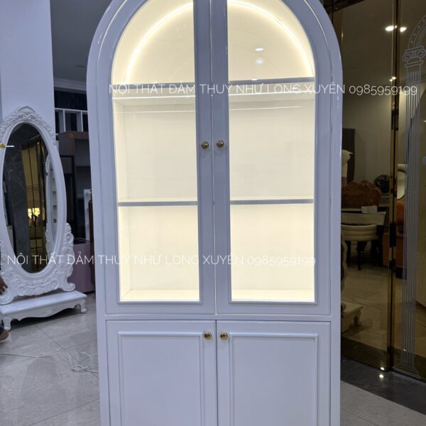 Tủ trưng bày sơn có đèn LED