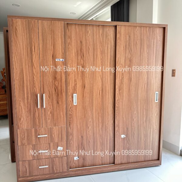 Tủ áo 2m kết hợp mở và lùa