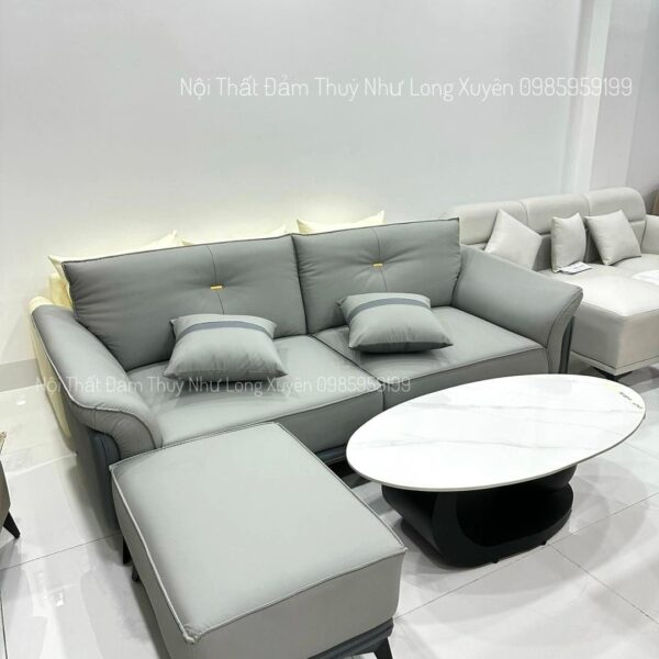 Sofa 2m1 kèm đôn vuông kèm bàn