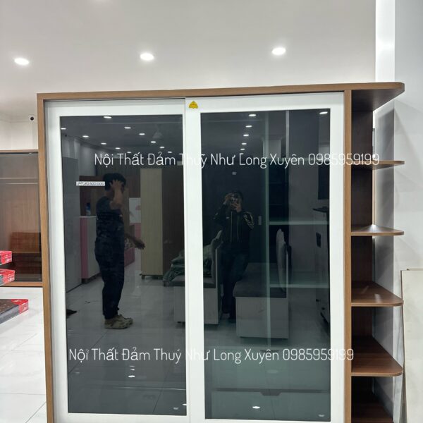 Tủ áo lùa cánh kính 2m x 2m