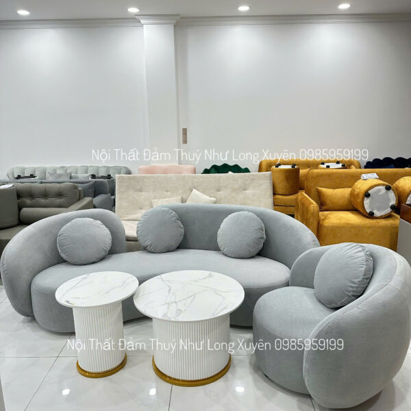 Sofa cánh cong hàng  kèm bàn