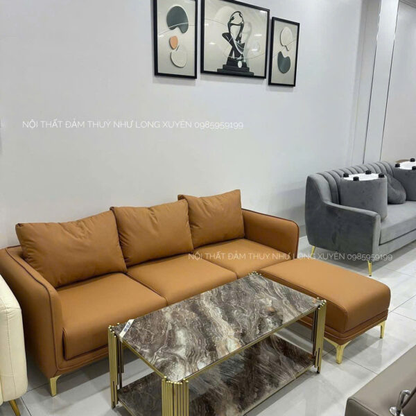 Sofa bọc simily kèm đôn vuông
