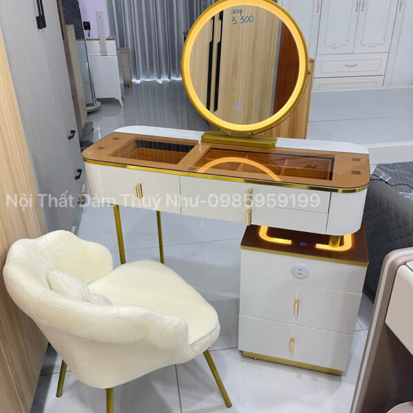 Bàn Phấn tone Gold