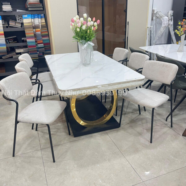 Bàn Ăn Chân Mạ 6 Ghế