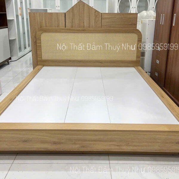 Giường Nhật Phối Lưới Mắt Cáo 1m6x2m
