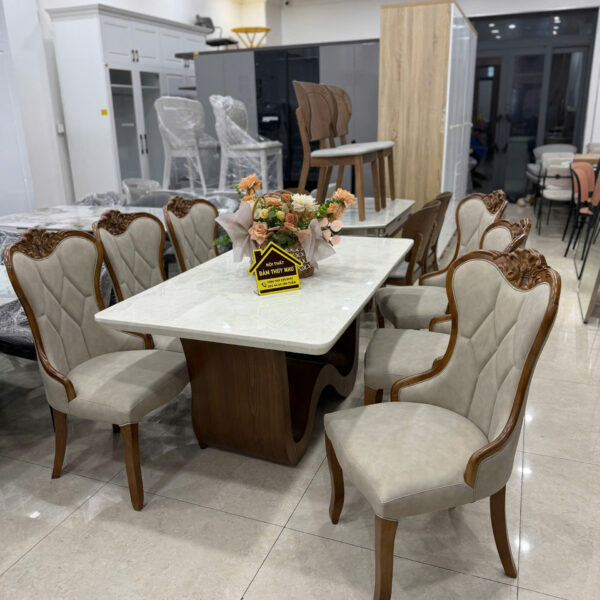 Bàn Ăn Gỗ Xoan 6 Ghế VIP