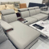 Sofa đầu bật 3m2 Xám Kem