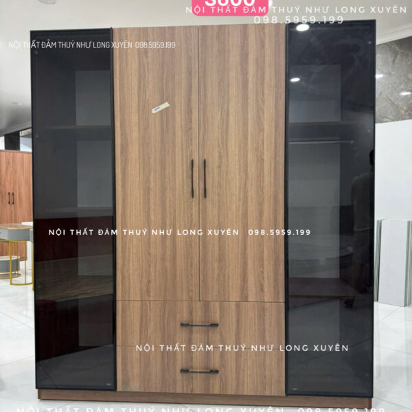 Tủ Áo Nhựa Đặc Chống Nước Chống Mối Mọt 1m86x2m08